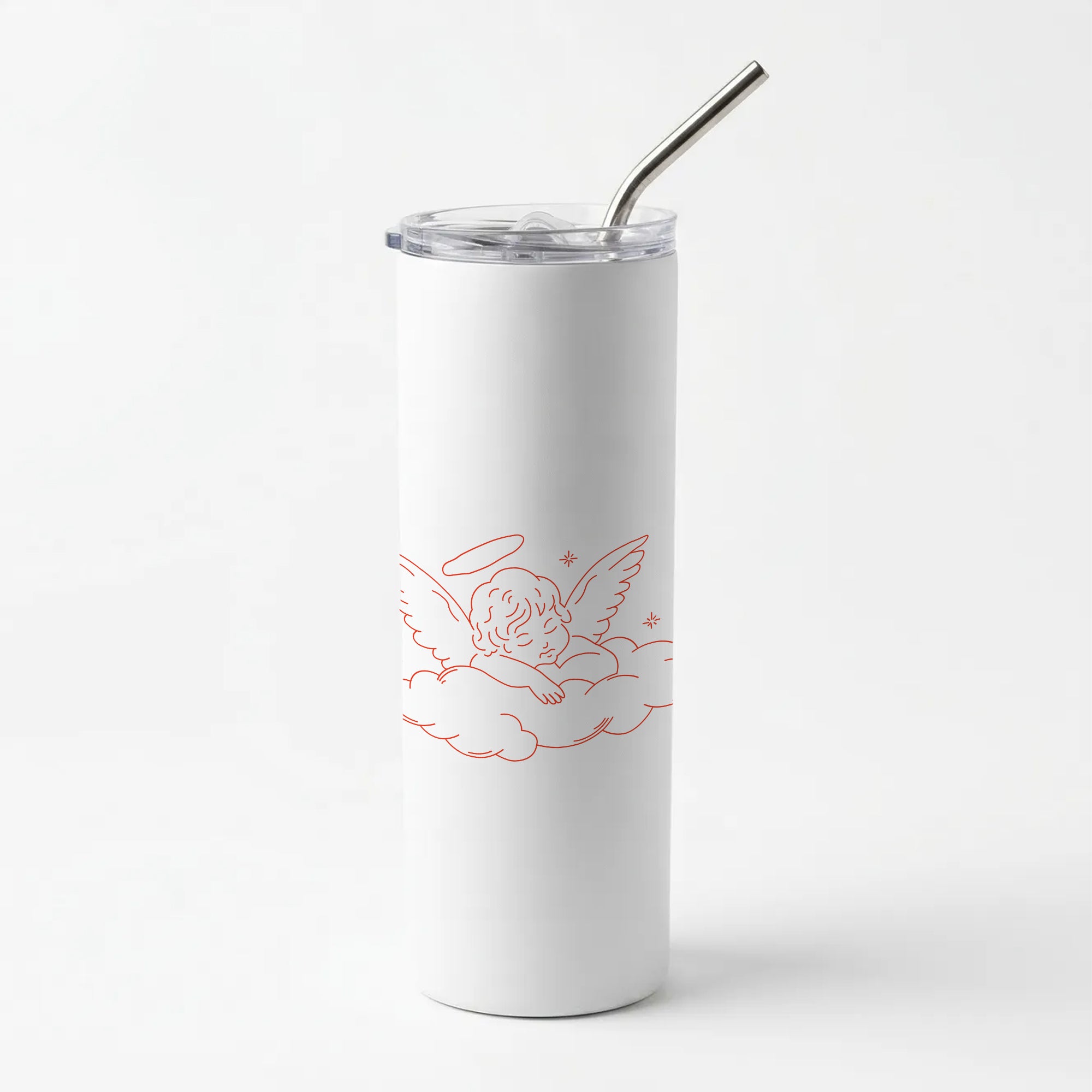 Angel - Clean Girl Aesthetic Skinny Tumbler
