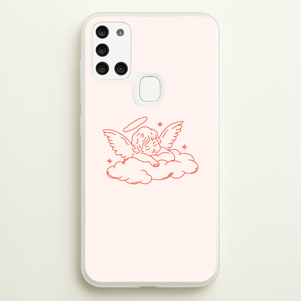 Angel - Clean Girl Aesthetic  - Clean Girl Aesthetic Phone Case for Galaxy A21s