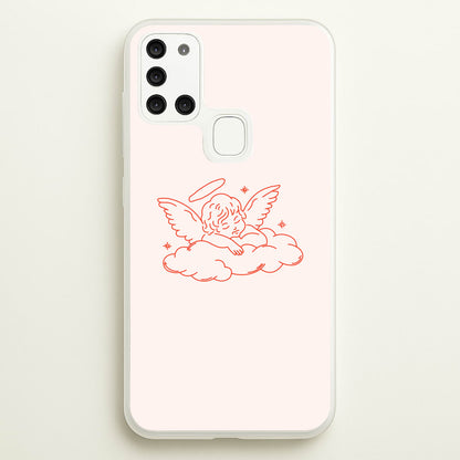 Angel - Clean Girl Aesthetic  - Clean Girl Aesthetic Phone Case for Galaxy A21s