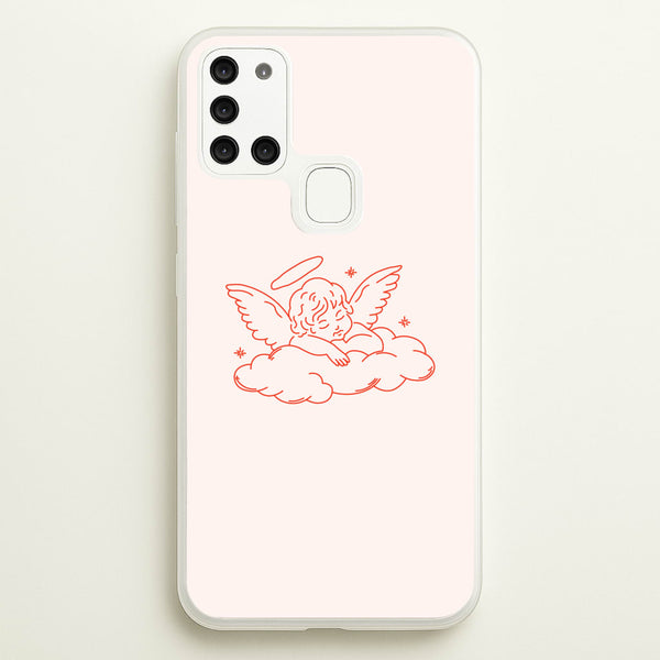 Angel - Clean Girl Aesthetic  - Clean Girl Aesthetic Phone Case for Galaxy A21s