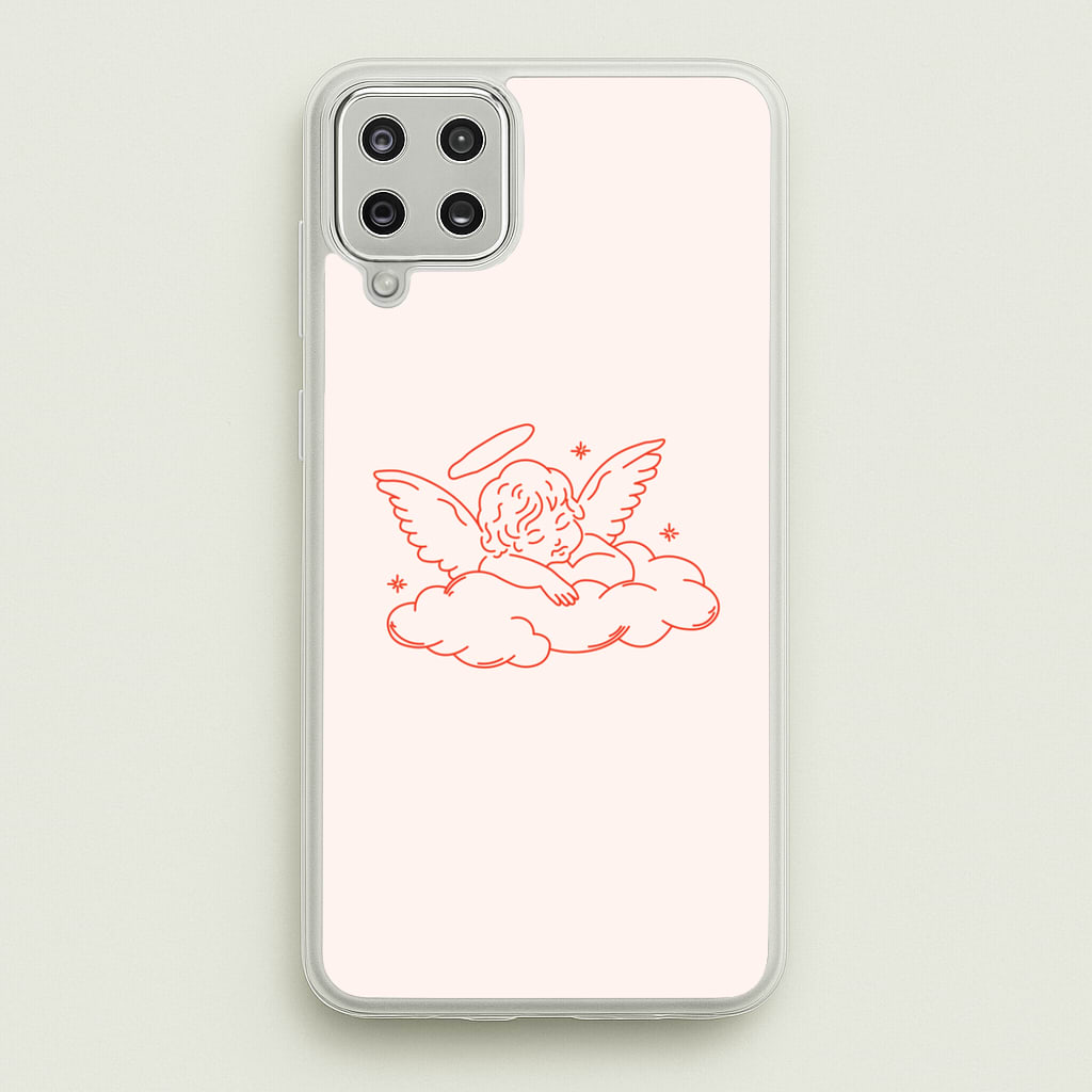 Angel - Clean Girl Aesthetic  - Clean Girl Aesthetic Phone Case for Galaxy A12