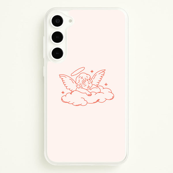 Angel - Clean Girl Aesthetic  - Clean Girl Aesthetic Phone Case for Galaxy S23