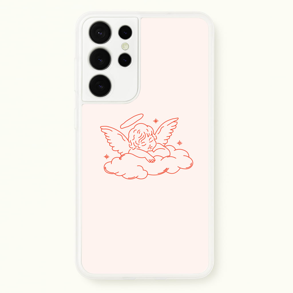 Angel - Clean Girl Aesthetic  - Clean Girl Aesthetic Phone Case for Galaxy S21 Ultra