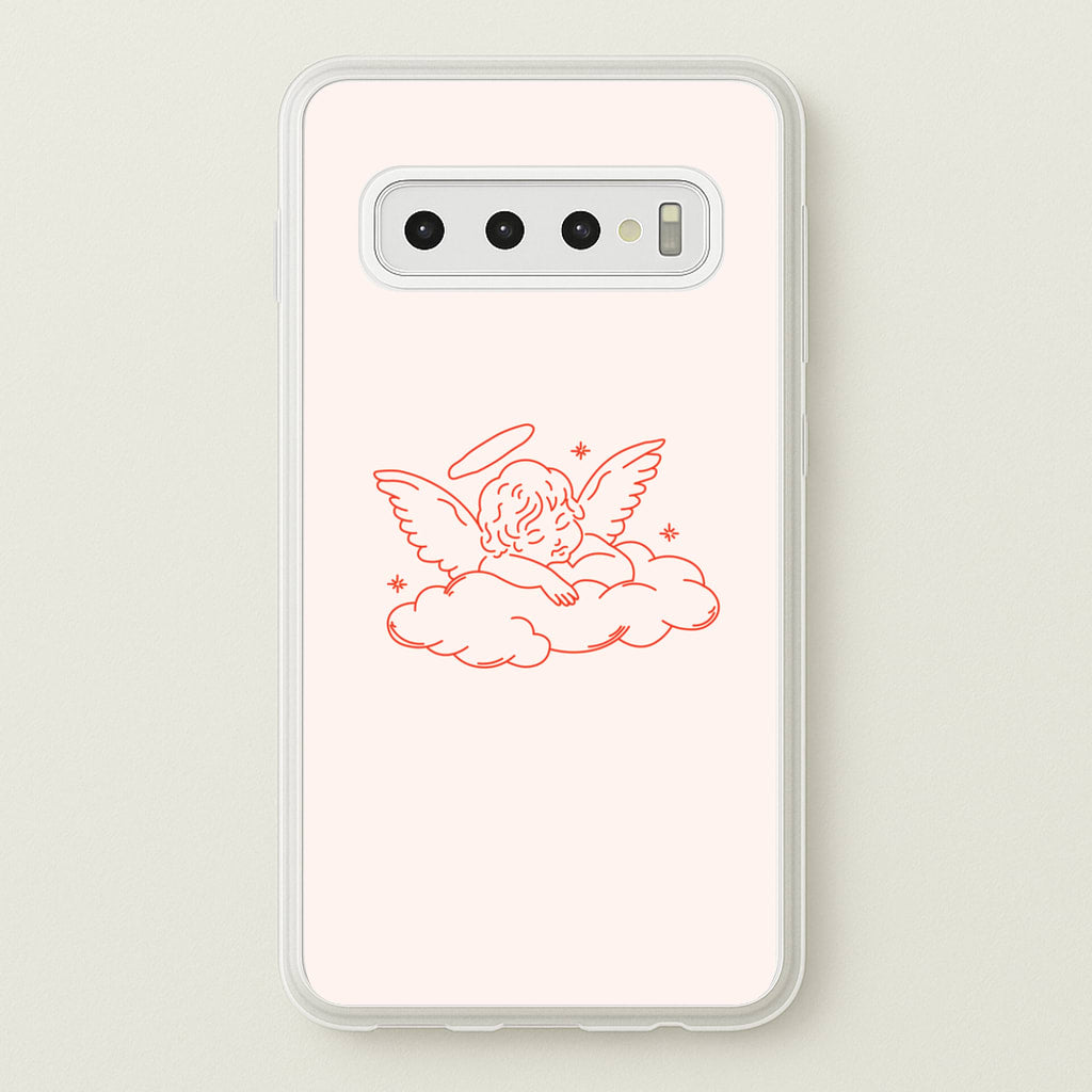 Angel - Clean Girl Aesthetic  - Clean Girl Aesthetic Phone Case for Galaxy S10 Plus