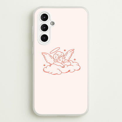 Angel - Clean Girl Aesthetic  - Clean Girl Aesthetic Phone Case for Galaxy A14