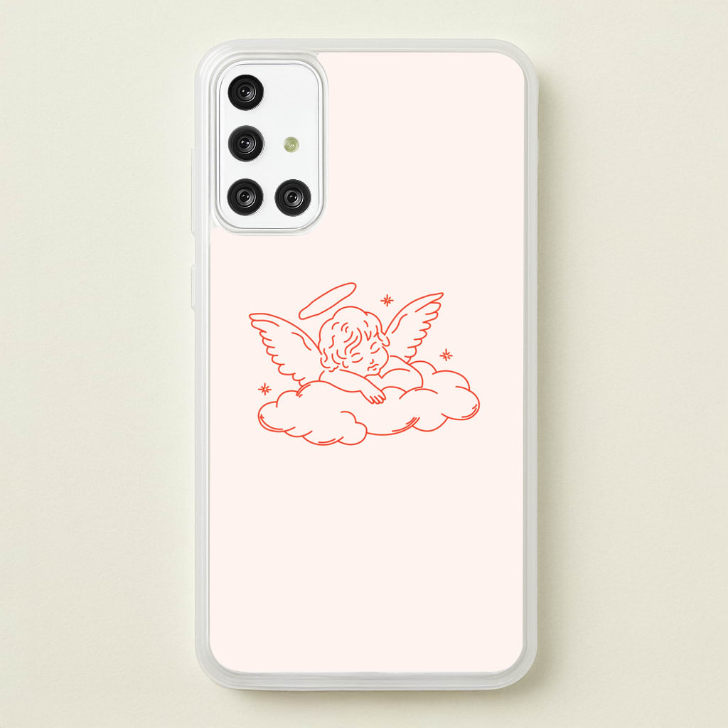 Angel - Clean Girl Aesthetic  - Clean Girl Aesthetic Phone Case for Galaxy A71