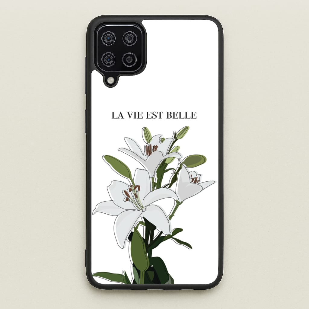 La Vie Est Belle - Clean Girl Aesthetic  - Clean Girl Aesthetic Phone Case for Galaxy A12
