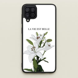 La Vie Est Belle - Clean Girl Aesthetic  - Clean Girl Aesthetic Phone Case for Galaxy A12