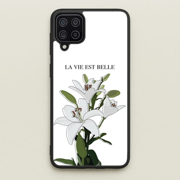 La Vie Est Belle - Clean Girl Aesthetic  - Clean Girl Aesthetic Phone Case for Galaxy A12