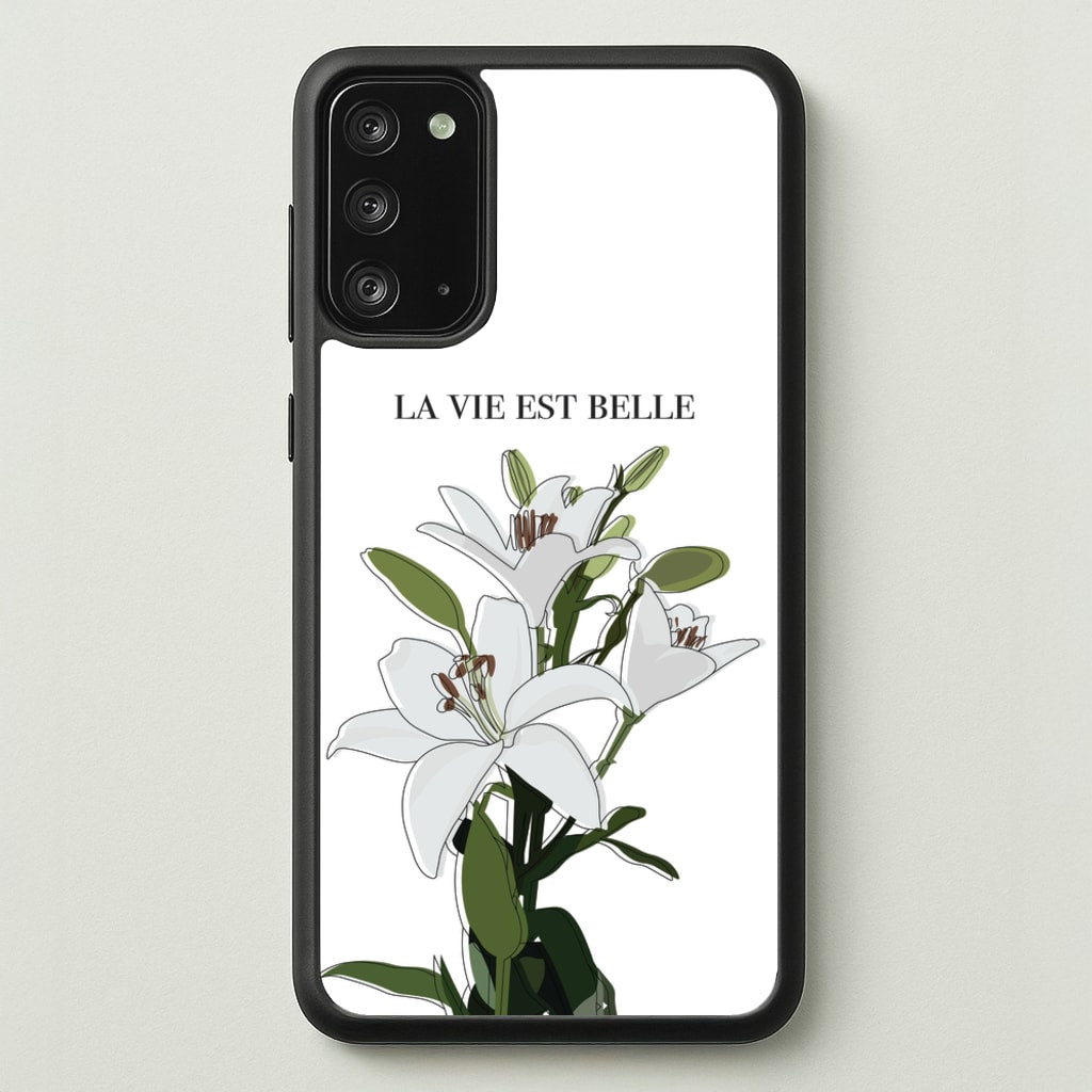 La Vie Est Belle - Clean Girl Aesthetic  - Clean Girl Aesthetic Phone Case for Galaxy Note 20