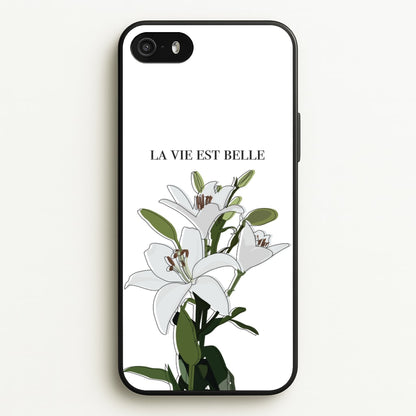 La Vie Est Belle - Clean Girl Aesthetic  - Clean Girl Aesthetic Phone Case for iPhone 5 / 5s / SE 2016