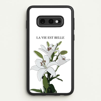 La Vie Est Belle - Clean Girl Aesthetic  - Clean Girl Aesthetic Phone Case for Galaxy S10e