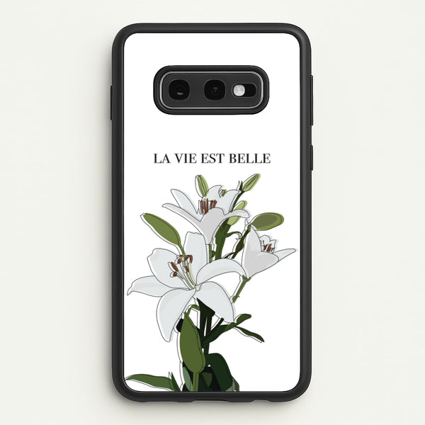 La Vie Est Belle - Clean Girl Aesthetic  - Clean Girl Aesthetic Phone Case for Galaxy S10e