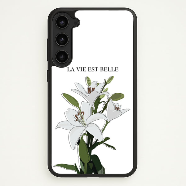 La Vie Est Belle - Clean Girl Aesthetic  - Clean Girl Aesthetic Phone Case for Galaxy S23