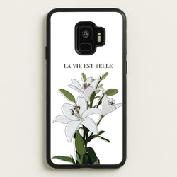La Vie Est Belle - Clean Girl Aesthetic  - Clean Girl Aesthetic Phone Case for Galaxy S9