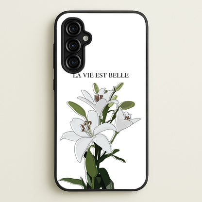 La Vie Est Belle - Clean Girl Aesthetic  - Clean Girl Aesthetic Phone Case for Galaxy A54