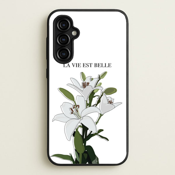 La Vie Est Belle - Clean Girl Aesthetic  - Clean Girl Aesthetic Phone Case for Galaxy A54