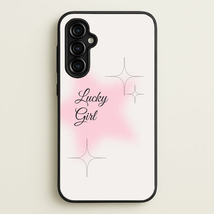 Lucky Girl - Clean Girl Aesthetic  - Clean Girl Aesthetic Phone Case for Galaxy A54