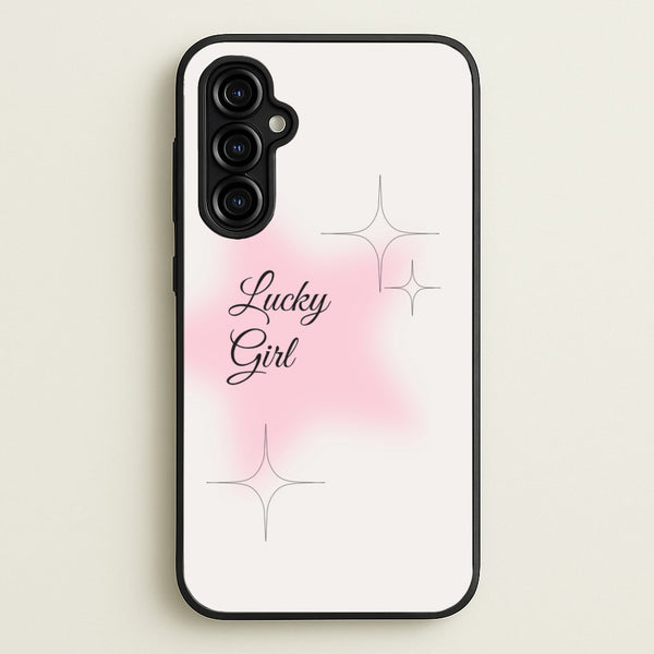 Lucky Girl - Clean Girl Aesthetic  - Clean Girl Aesthetic Phone Case for Galaxy A54