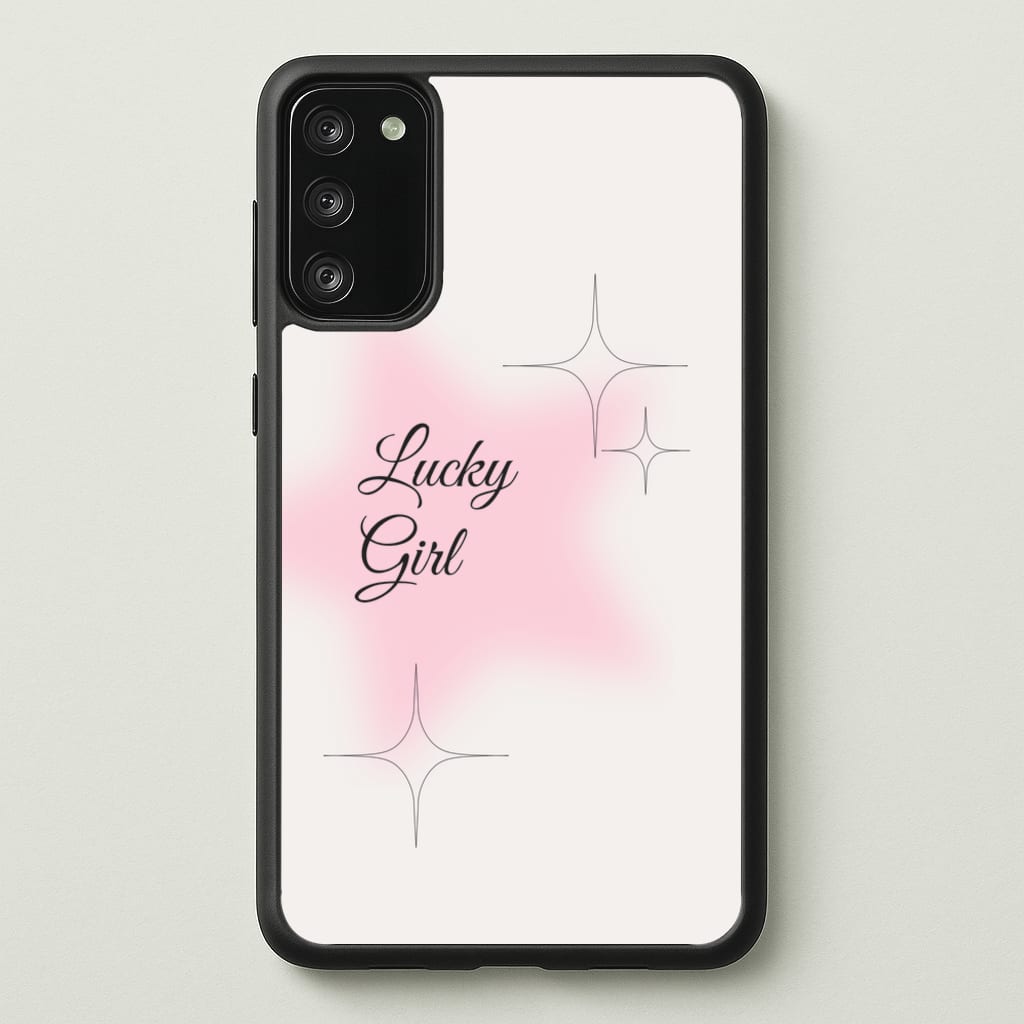 Lucky Girl - Clean Girl Aesthetic  - Clean Girl Aesthetic Phone Case for Galaxy S20