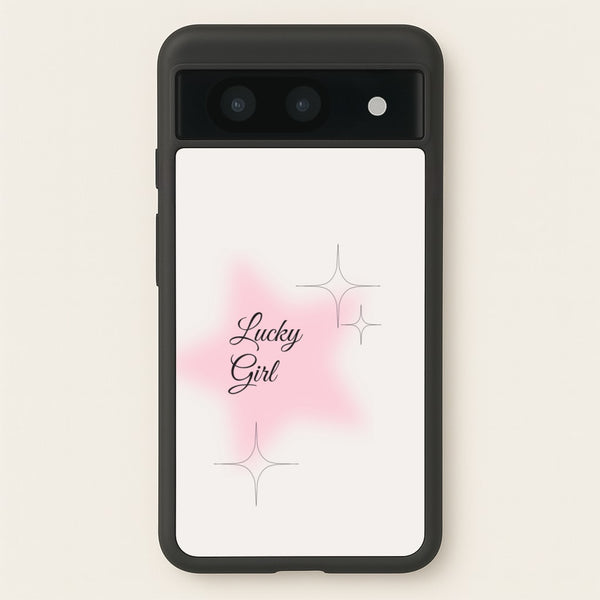 Lucky Girl - Clean Girl Aesthetic  - Clean Girl Aesthetic Phone Case for Google Pixel 8a