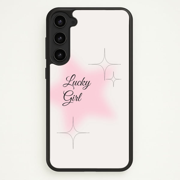 Lucky Girl - Clean Girl Aesthetic  - Clean Girl Aesthetic Phone Case for Galaxy S23 Plus