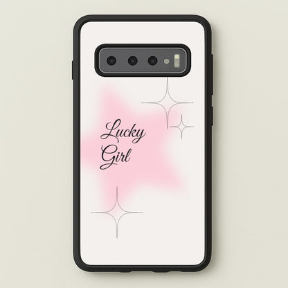 Lucky Girl - Clean Girl Aesthetic  - Clean Girl Aesthetic Phone Case for Galaxy S10