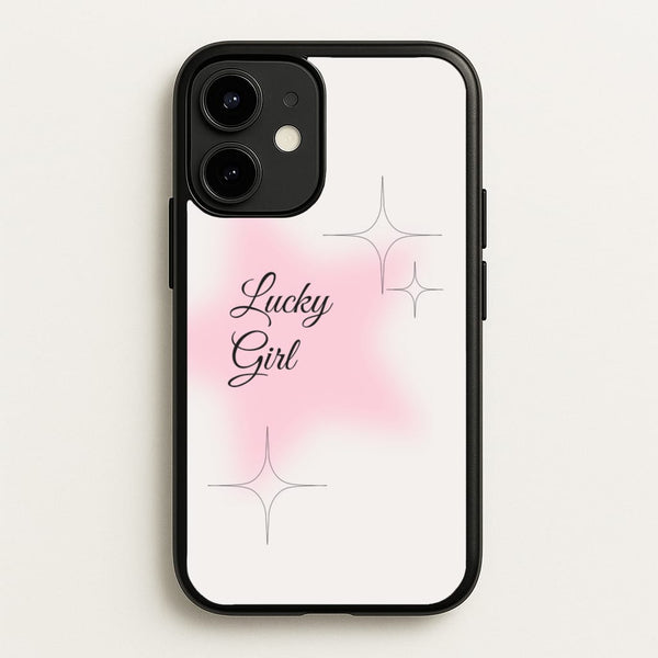 Lucky Girl - Clean Girl Aesthetic  - Clean Girl Aesthetic Phone Case for iPhone 12 Mini