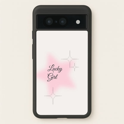 Lucky Girl - Clean Girl Aesthetic  - Clean Girl Aesthetic Phone Case for Google Pixel 8