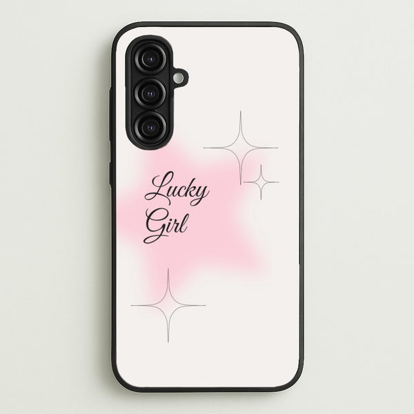 Lucky Girl - Clean Girl Aesthetic  - Clean Girl Aesthetic Phone Case for Galaxy A16