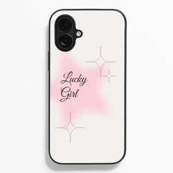 Lucky Girl - Clean Girl Aesthetic  - Clean Girl Aesthetic Phone Case for iPhone 16 Plus