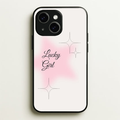 Lucky Girl - Clean Girl Aesthetic  - Clean Girl Aesthetic Phone Case for iPhone 15 Plus
