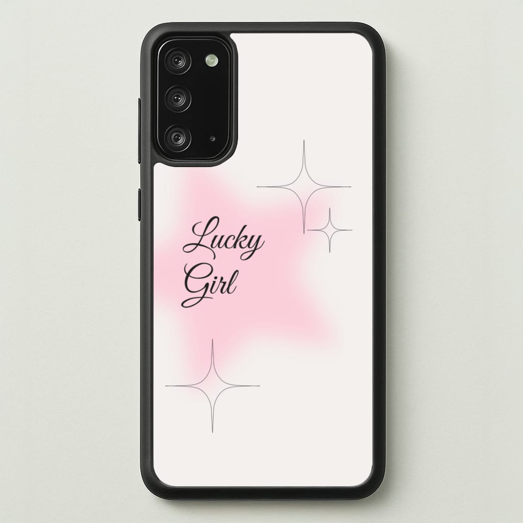 Lucky Girl - Clean Girl Aesthetic  - Clean Girl Aesthetic Phone Case for Galaxy Note 20