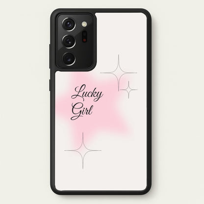 Lucky Girl - Clean Girl Aesthetic  - Clean Girl Aesthetic Phone Case for Galaxy Note 20 Ultra