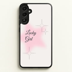 Lucky Girl - Clean Girl Aesthetic  - Clean Girl Aesthetic Phone Case for Galaxy A34