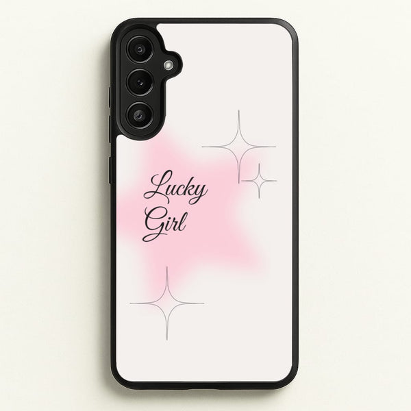 Lucky Girl - Clean Girl Aesthetic  - Clean Girl Aesthetic Phone Case for Galaxy A34