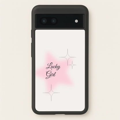 Lucky Girl - Clean Girl Aesthetic  - Clean Girl Aesthetic Phone Case for Google Pixel 7a