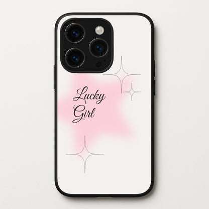 Lucky Girl - Clean Girl Aesthetic  - Clean Girl Aesthetic Phone Case for iPhone 15 Pro