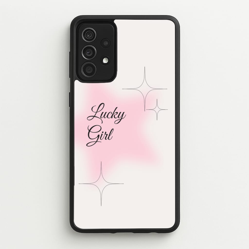 Lucky Girl - Clean Girl Aesthetic  - Clean Girl Aesthetic Phone Case for Galaxy A52 / A52s