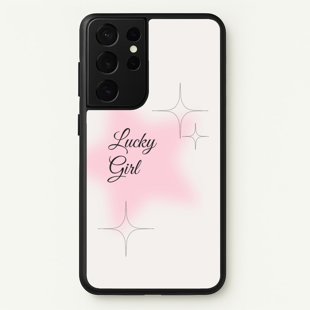 Lucky Girl - Clean Girl Aesthetic  - Clean Girl Aesthetic Phone Case for Galaxy S21 Ultra