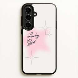 Lucky Girl - Clean Girl Aesthetic  - Clean Girl Aesthetic Phone Case for Galaxy A56