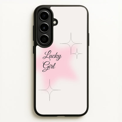 Lucky Girl - Clean Girl Aesthetic  - Clean Girl Aesthetic Phone Case for Galaxy A56