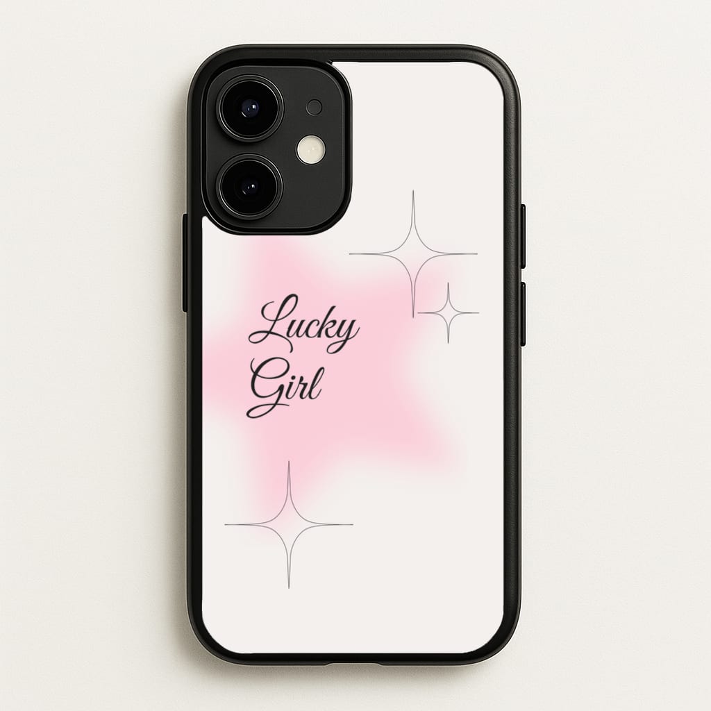 Lucky Girl - Clean Girl Aesthetic  - Clean Girl Aesthetic Phone Case for iPhone 12 / 12 Pro