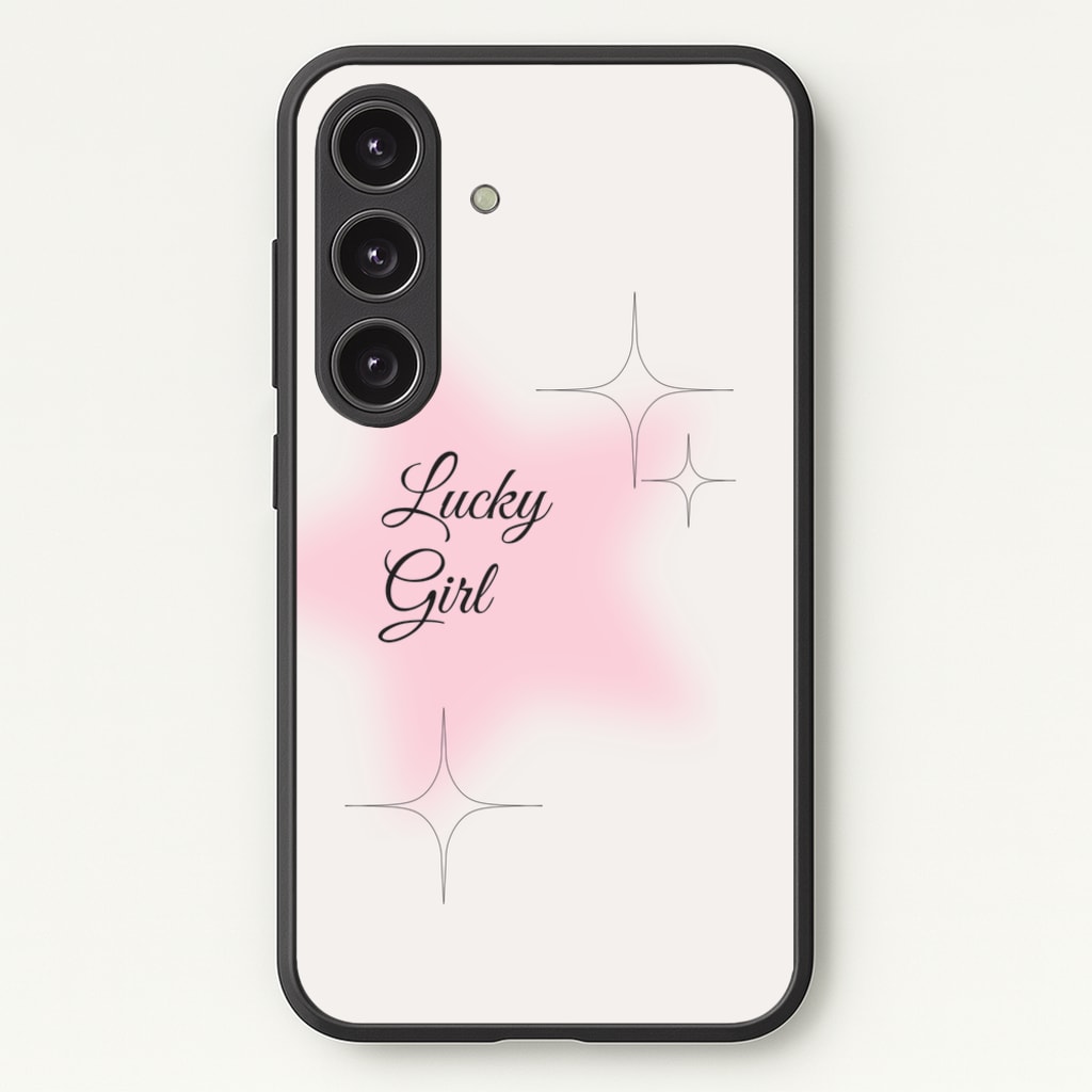 Lucky Girl - Clean Girl Aesthetic  - Clean Girl Aesthetic Phone Case for Galaxy S24