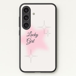 Lucky Girl - Clean Girl Aesthetic  - Clean Girl Aesthetic Phone Case for Galaxy S24 Plus
