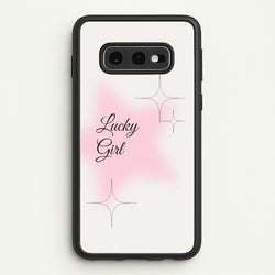 Lucky Girl - Clean Girl Aesthetic  - Clean Girl Aesthetic Phone Case for Galaxy S10e