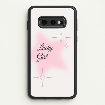 Lucky Girl - Clean Girl Aesthetic  - Clean Girl Aesthetic Phone Case for Galaxy S10e