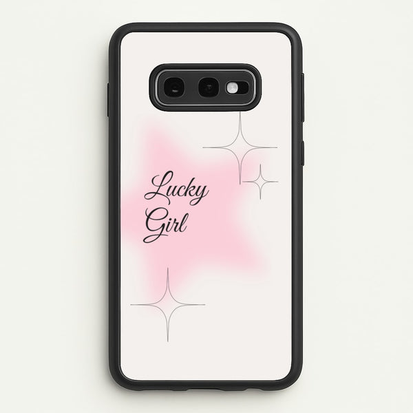 Lucky Girl - Clean Girl Aesthetic  - Clean Girl Aesthetic Phone Case for Galaxy S10e