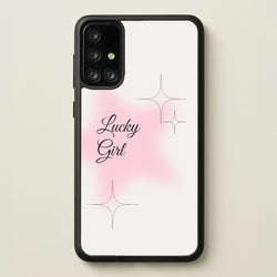 Lucky Girl - Clean Girl Aesthetic  - Clean Girl Aesthetic Phone Case for Galaxy A71