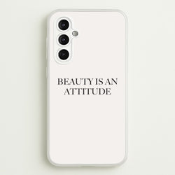 Beauty Is An Attitude - Clean Girl Aesthetic  - Clean Girl Aesthetic Phone Case for Galaxy A14
